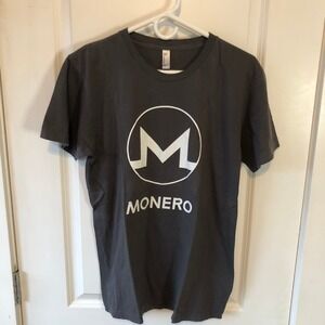 XMR Coin Cryptocurrency 3.0 Monero Technology T-Shirt Gray Size M